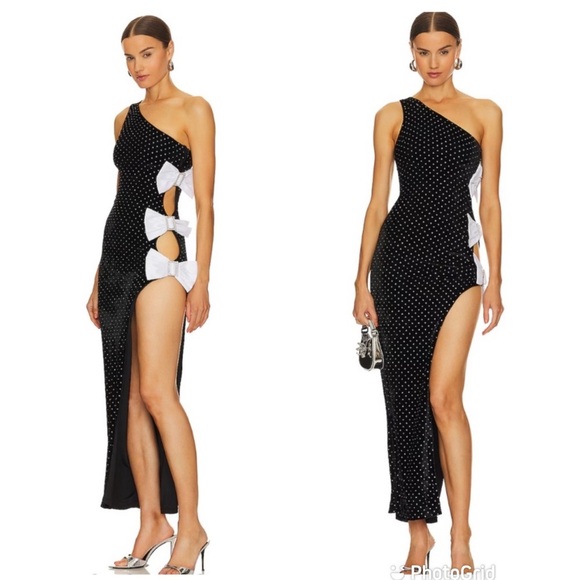 MAJORELLE x Bridget Julia Gown in Black & White New with Tags! - Picture 10 of 10